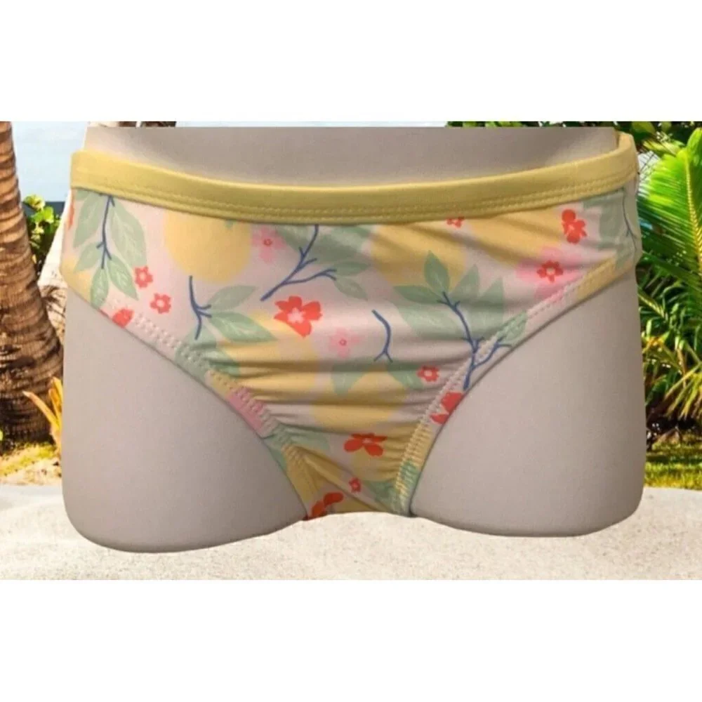Wonder Nation Infant Toddler Girls 2PC Bikini Swimming Suit Size 2T Yellow Lemon